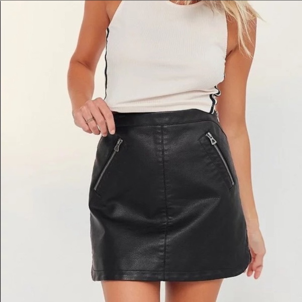 Urban Outfitters faux leather mini skirt - NWT